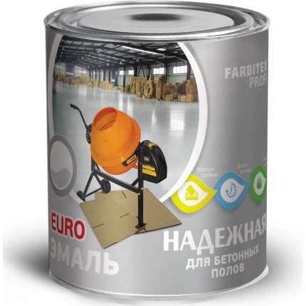 Эмаль для бетонных полов FARBITEX (алкидно-уретановая; серый; 20 кг) ПР   ...