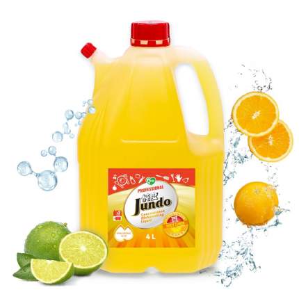 Концентрированный ЭКО гель для посуды и детских принадлежностей Jundo Juicy Lemon,4 л