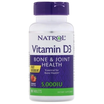 Витамин D Natrol Vitamin D3 5000 90 таблеток