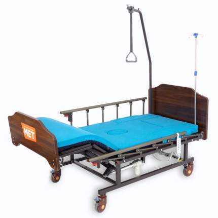 Медицинская кровать с USB для лежачих с электро-туалетом и электро-переворотом MET REVEL