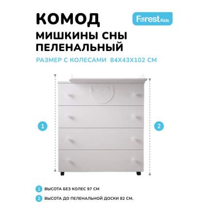 Пеленальный столик forest kids komono