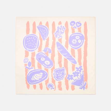 Платок женский Самокат SA25026 с принтом