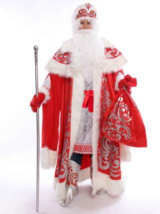 Костюм карнавальный мужской Дед Мороз Batik 3014 к-20 мультиколор 54 RU