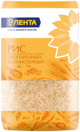 Рис Лента длиннозерный пропаренный 900 г