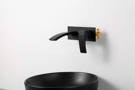 Смеситель для раковины Gappo G1WD00KH7-HD26GK, черный матовый