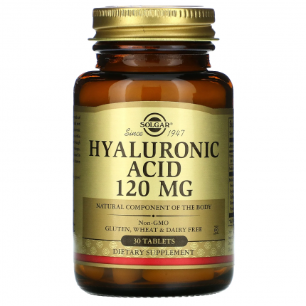 Гиалуроновая кислота Solgar Hyaluronic Acid таблетки 120 мг 30 шт.