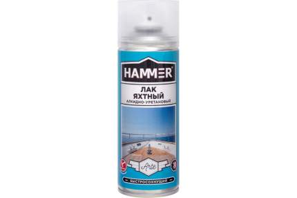 Hammer Лак яхтный алкидный матовый аэрозольный 0,23кг/0,52л ЭК000140406