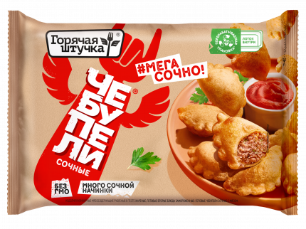 Чебупели Горячая штучка Сочные с мясом замороженные, 240 г