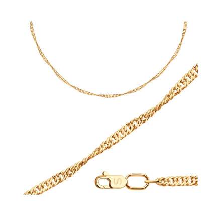 Цепочка из красного золота 50 см SOKOLOV 582060402