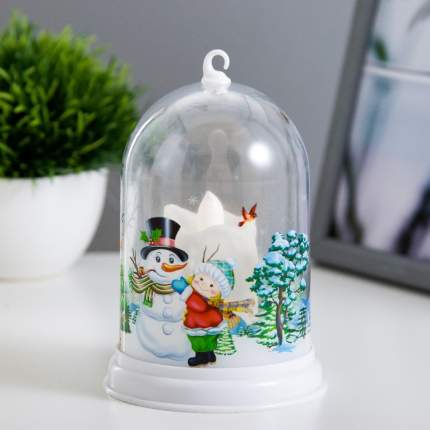 Ночник RISALUX Новогодняя свеча 9561964, LED от батареек 3хААА 9х9х12,5 смСтиль: Декоративные, СкандинавскийЦоколь: Встроенные LEDКоличество батареек:  ...