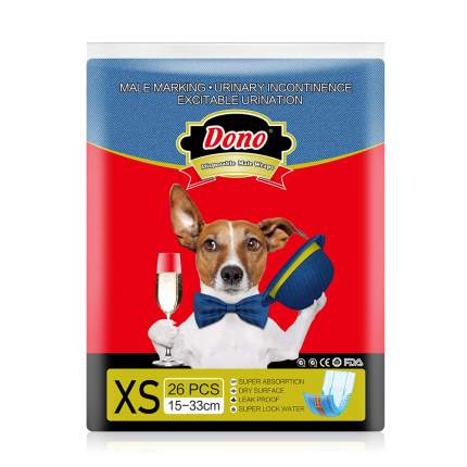 Подгузники для домашних животных Dono Jeans Male Pet Diaper одноразовое 26шт