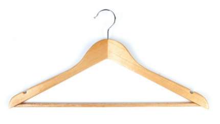 Набор вешалок для верхней одежды BRABIX, 45 см, 48-50, 5 шт, сосна