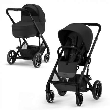 Коляска 3в1 Cybex Balios S Lux Moon Black 2023