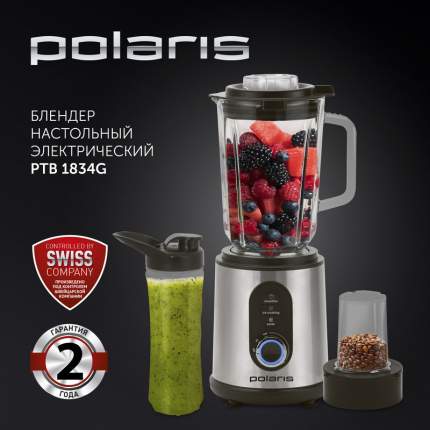 Блендер стационарный Polaris PTB 1834G, серебристый