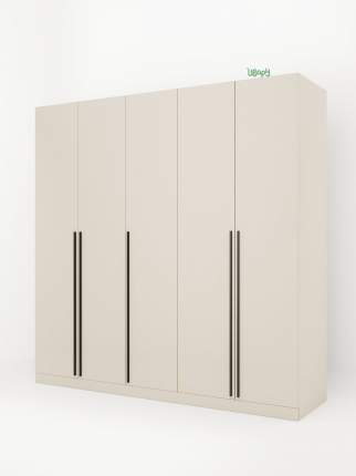 Шкаф Ивару 200 см x 55 x 200 кашемир/черный
