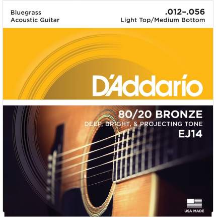 Струны для акустической гитары DAddario EJ14