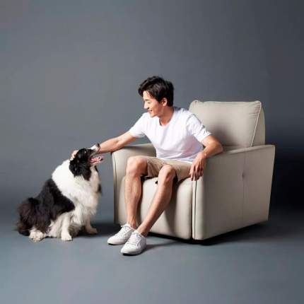 Диван-реклайнер Xiaomi Yang Zi QiFeng Leather Electric Sofa Recliner Milk Tea Ash