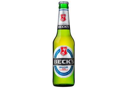 Пиво "Бекс Блю безалкогольное" ("Beck's Blue Non Alcoholic") СТЕКЛЯННАЯ БУТЫЛКА 0,33Л