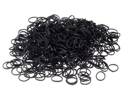 Набор резинок для плетения Rubber Band ароматизированные 600 шт., К-102-12, Черный