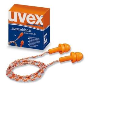 Беруши противошумные вкладыши UVEX "Виспер" со шнурком, SNR 23 дБ, 1 пара, 2111201 2   ...