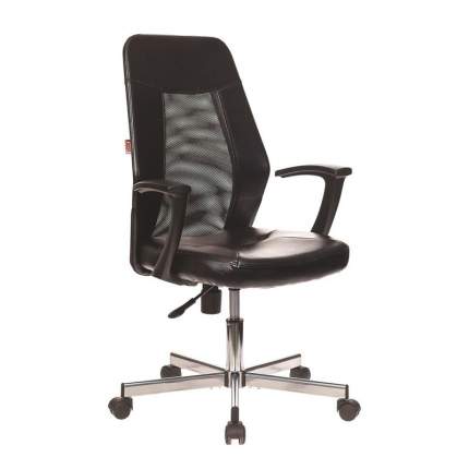 Кресло офисное easy chair 304 lt серое черное сетка ткань пластик