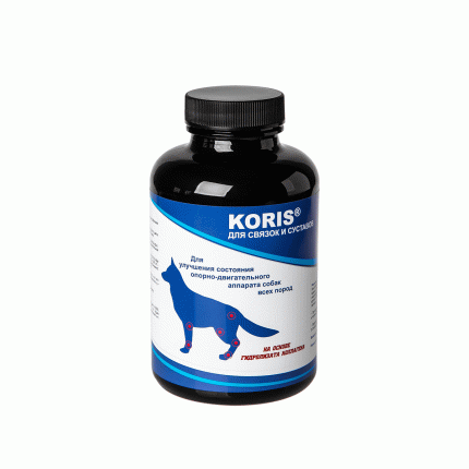 Пищевая добавка для собак Koris, для связок и суставов (100 таб.)