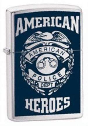 Бензиновая зажигалка Zippo American Hero Police