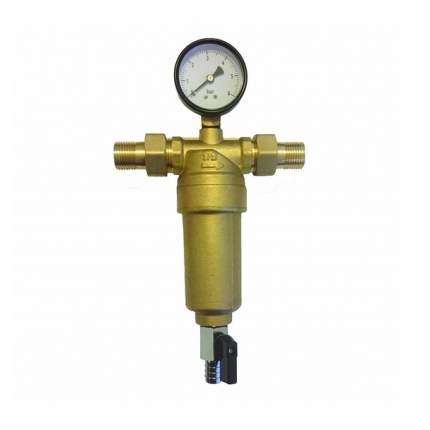 Фильтр промывной с манометром ViEiR 1/2" для горячей воды (JH151)