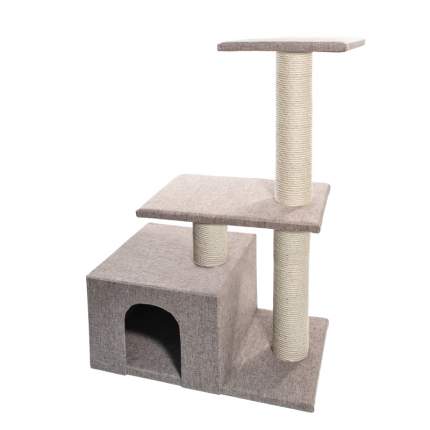 Комплекс для кошек Gamma, Витязь, с двумя площадками, 58x36x87 см