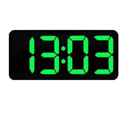 LED зеркальные электронные часы 2emarket c будильником и термометром (4375.4)