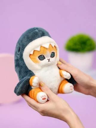 Купить мягкие игрушки коты из натурального меха Holich Toys