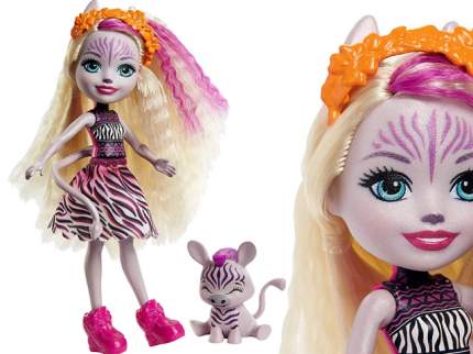 Кукла Enchantimals Zadie Zebra с питомцем GTM27