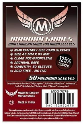 Протекторы для настольных игр Mayday Premium Mini Chimera Game (43x65) 50 штук