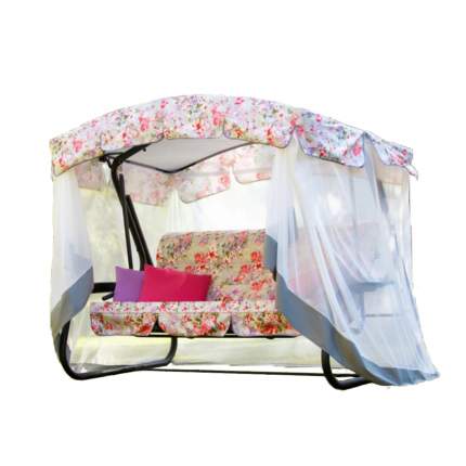 Садовые качели Olsa с1202 244,2x144x181 см розовый, белый