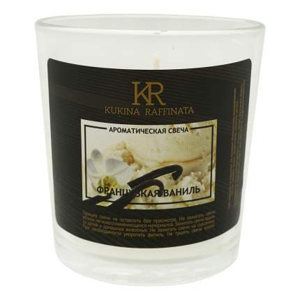 Свеча ароматическая Kukina Raffinata в стакане Французская ваниль