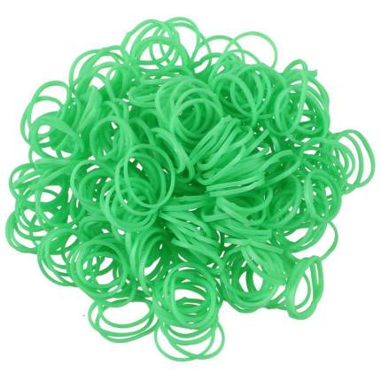 Набор из резинок для плетения Rubber Band одноцветные 600 шт., К-103-10,Темно-зеленый