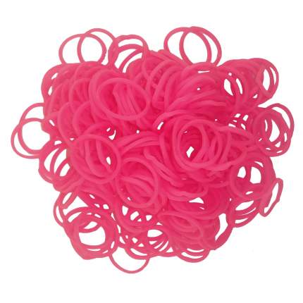 Набор из резинок для плетения Rubber Band одноцветные 600 шт., К-103 К-103-3, Розовый