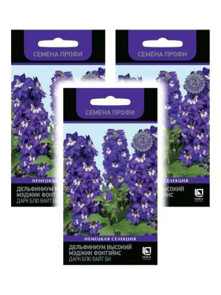 Семена набор дельфиниум Поиск высокий Мэджик Фонтейнс Дарк Блю Вайт Би 96290 3   ...