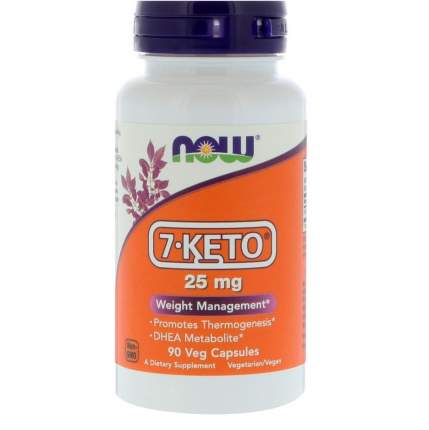 Препарат для похудения 7-кето NOW 7-KETO 25 мг капсулы 90 шт.