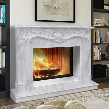 Облицовка для дровяного камина DeMarco Arabella Carrara Light 35x155x126 см белый