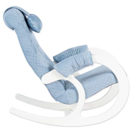Кресло-качалка AVK Блюз (Diamond Blue, Дуб молочный)
