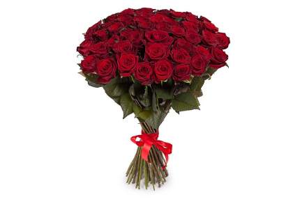 Букет из 51 красной роза Россия 60 см