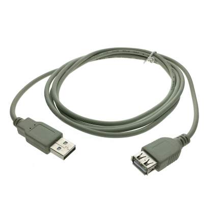 Кабель Espada USB A-USB A, M-F 1,8м Grey (16374)