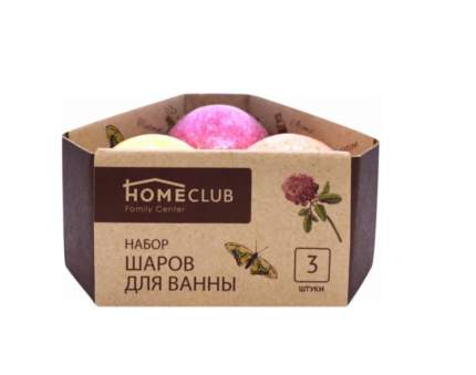 Шары для ванны HomeClub ароматические 3 шт в ассортименте