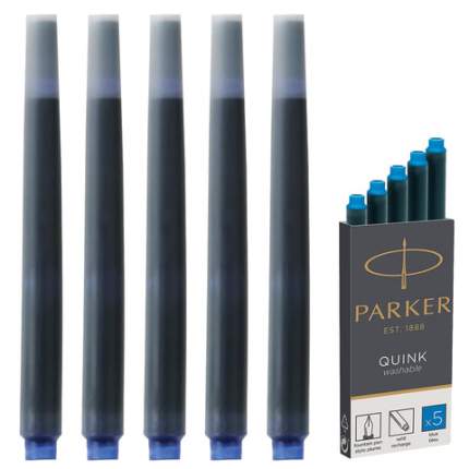 Картриджи чернильные Parker Cartridge Quink, комплект 5 штук, синие, 1950383, 2 шт