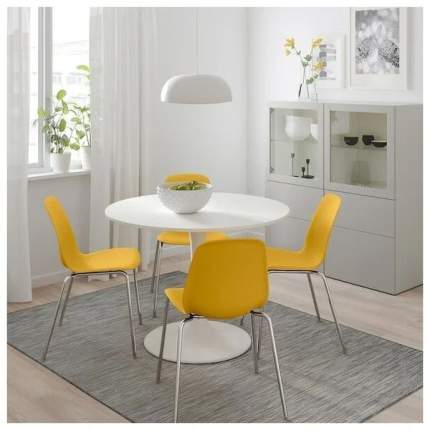 IKEA 20470995 MITTBACK МИТТБАКК Опора для стола - белый массив дерева 58x70/93 см