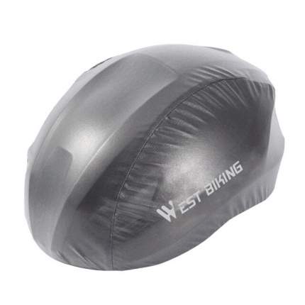Дождевик на велосипедный шлем / чехол на шлем West Biking YP708080,темно-серый