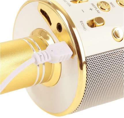 Микрофон-караоке HANDHELD KTV WS-858 Gold