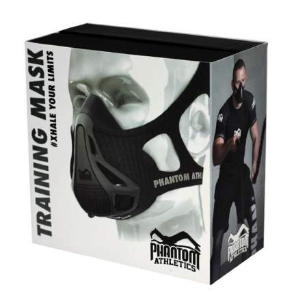Тренировочная маска phantom training mask, черная