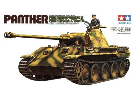 35065 Tamiya 1/35 Немецкий средний танк Panther Sd.kfz.171 Ausf.А с 75 мм пушкой и пулем